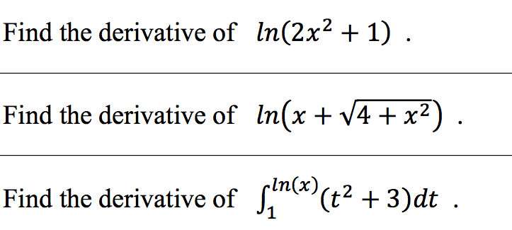 solved-find-the-derivative-of-in-2x-2-1-find-the-chegg