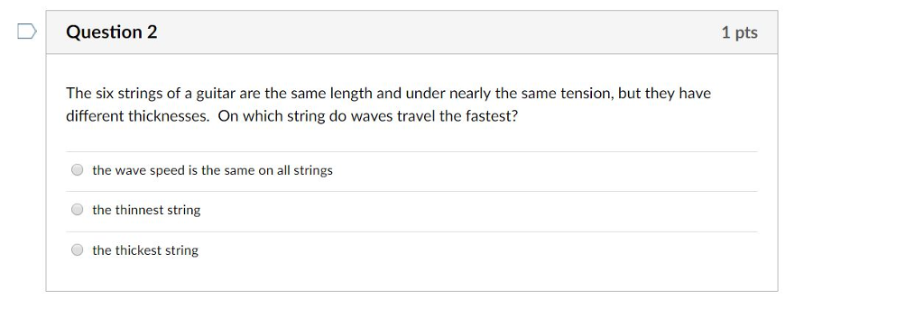 Solved The six strings of a guitar are the same length and Chegg