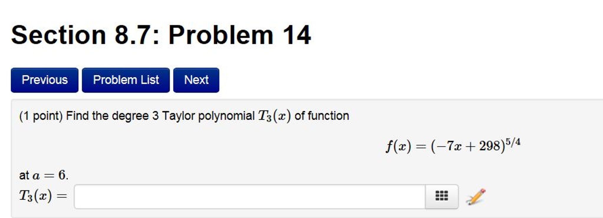 find the degree 3 taylor polynomial of function calculator