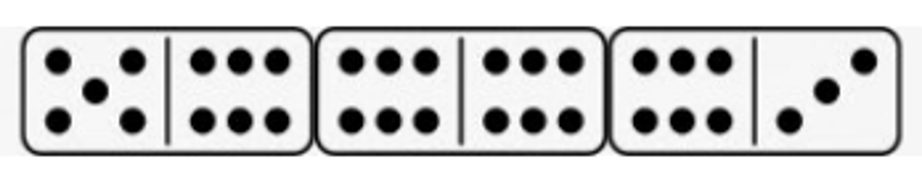 A domino is a tile game piece that has two halves, | Chegg.com