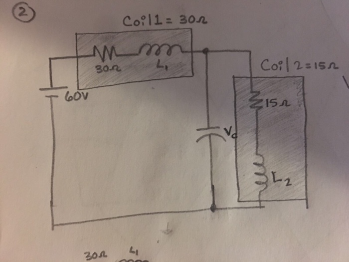 Solved The resistance of coil 1 is 30 ohms, and that of coil