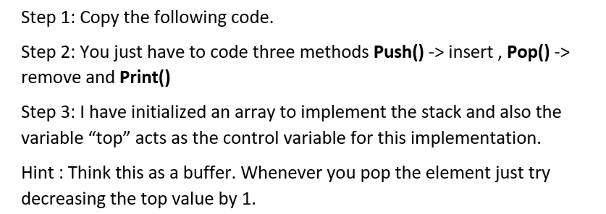 Solved In Java Public Class Stack Int Maxsize 10 Int Chegg Solved In Java Public Class Stack Int Maxsize 10 Int Chegg