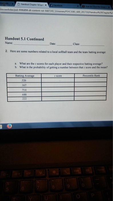 Solved Here are some numbers related to a local softball | Chegg.com