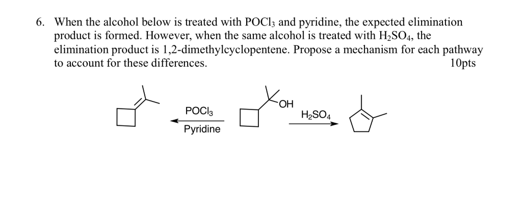 Elimination Of Alcohols To Alkenes With Pocl3 And Pyridine 9232