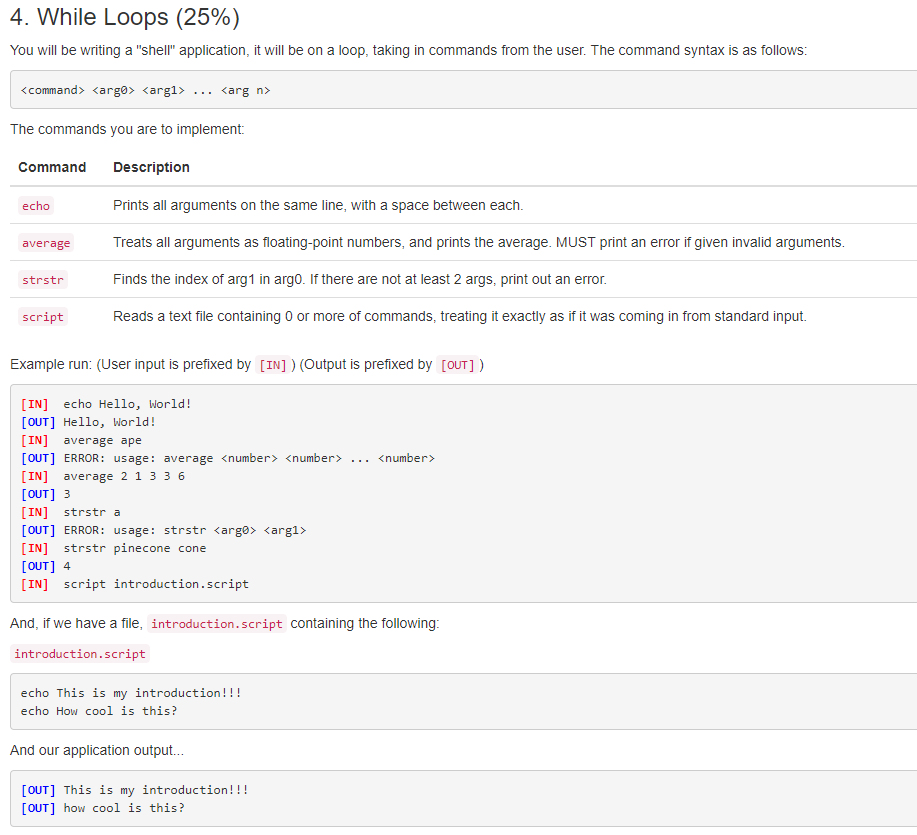 solved-4-while-loops-25-you-will-be-writing-a-shell-chegg