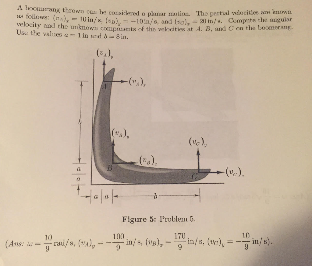 A boomerang thrown can be considered a planar motion.