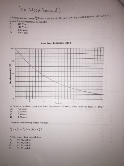 Solved The radioactive isotope_14^219 Po has a half-life of | Chegg.com