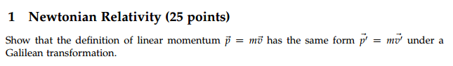 vector form of linear momentum