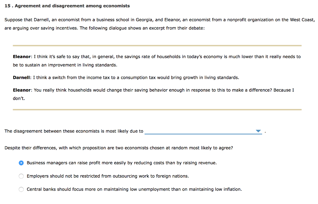 15-agreement-and-disagreement-among-economists-chegg