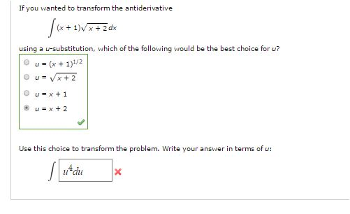 solved-if-you-wanted-to-transform-the-antiderivative-chegg