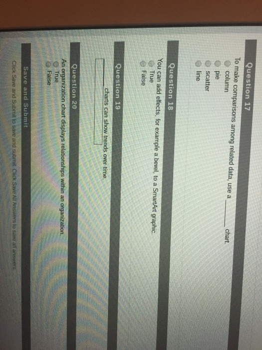 Solved To make comparisons among related data, use a chart