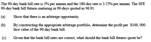 solved-the-90-day-bank-bill-rate-is-3-per-annum-and-the-chegg