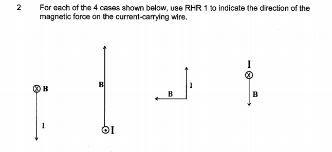 Solved: For Each Of The 4 Cases Shown Below, Use RHR 1 To ... | Chegg.com