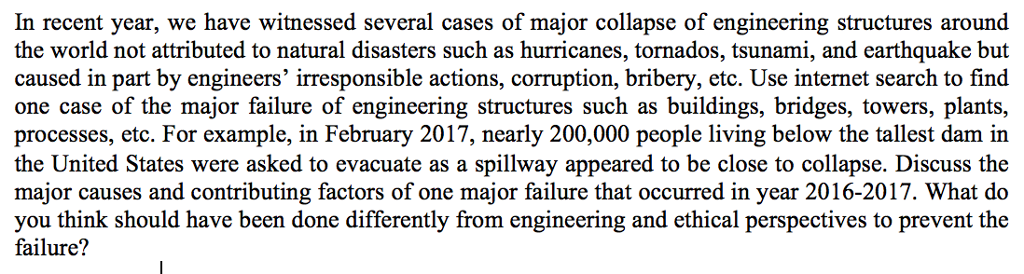 Solved In recent year, we have witnessed several cases of | Chegg.com