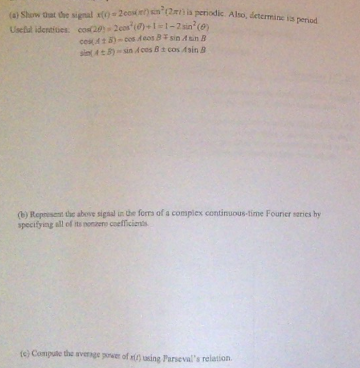 Solved signals and system problem in case you can't see | Chegg.com