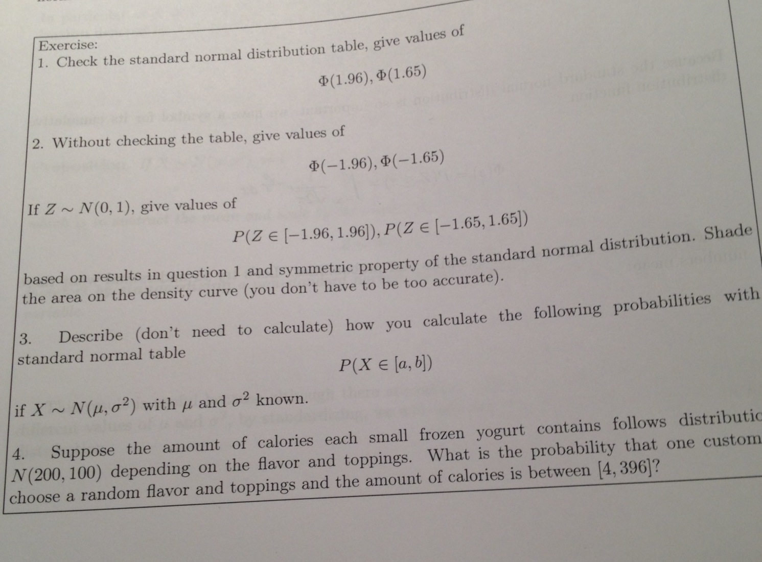 Get Standard Normal Cdf Table Background
