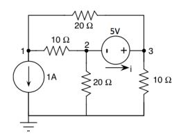 Solved Find the voltages a nodes 1, 2, and 3, in the circuit | Chegg.com