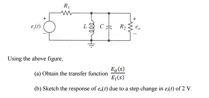 Solved Using the above figure, Obtain the transfer function | Chegg.com