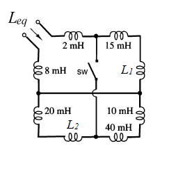 Solved L1 = 30 mH and L2 = 37 mH in the circuit shown. | Chegg.com