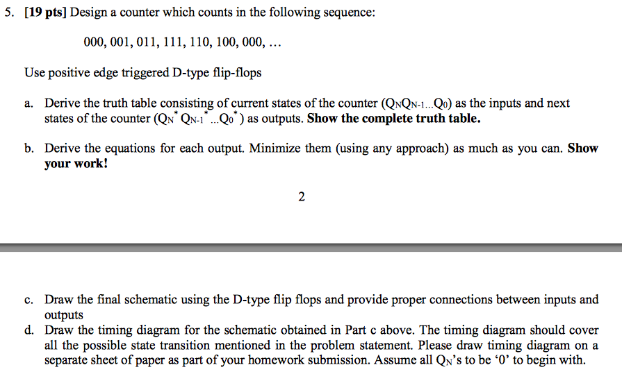 Solved Design A Counter Which Counts In The Following | Chegg.com