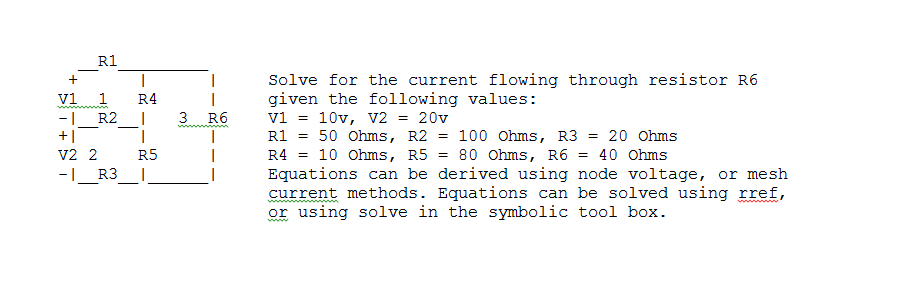 Resistor R6 Solved Solve for the current flowing through resistor R6 | Chegg.com