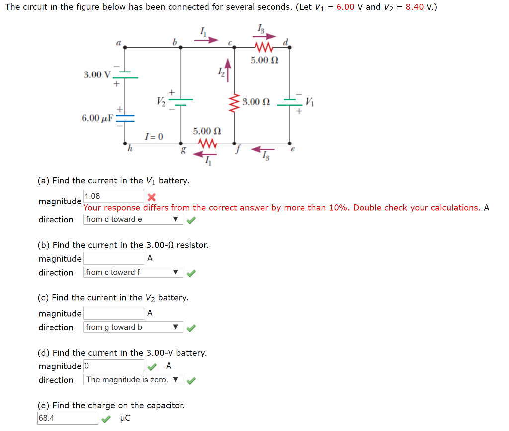 Solved The Circuit In The Figure Below Has Been Connected | Chegg.com