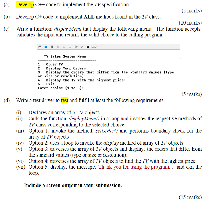 Solved Examine The Following Class Diagram, Additional | Chegg.com