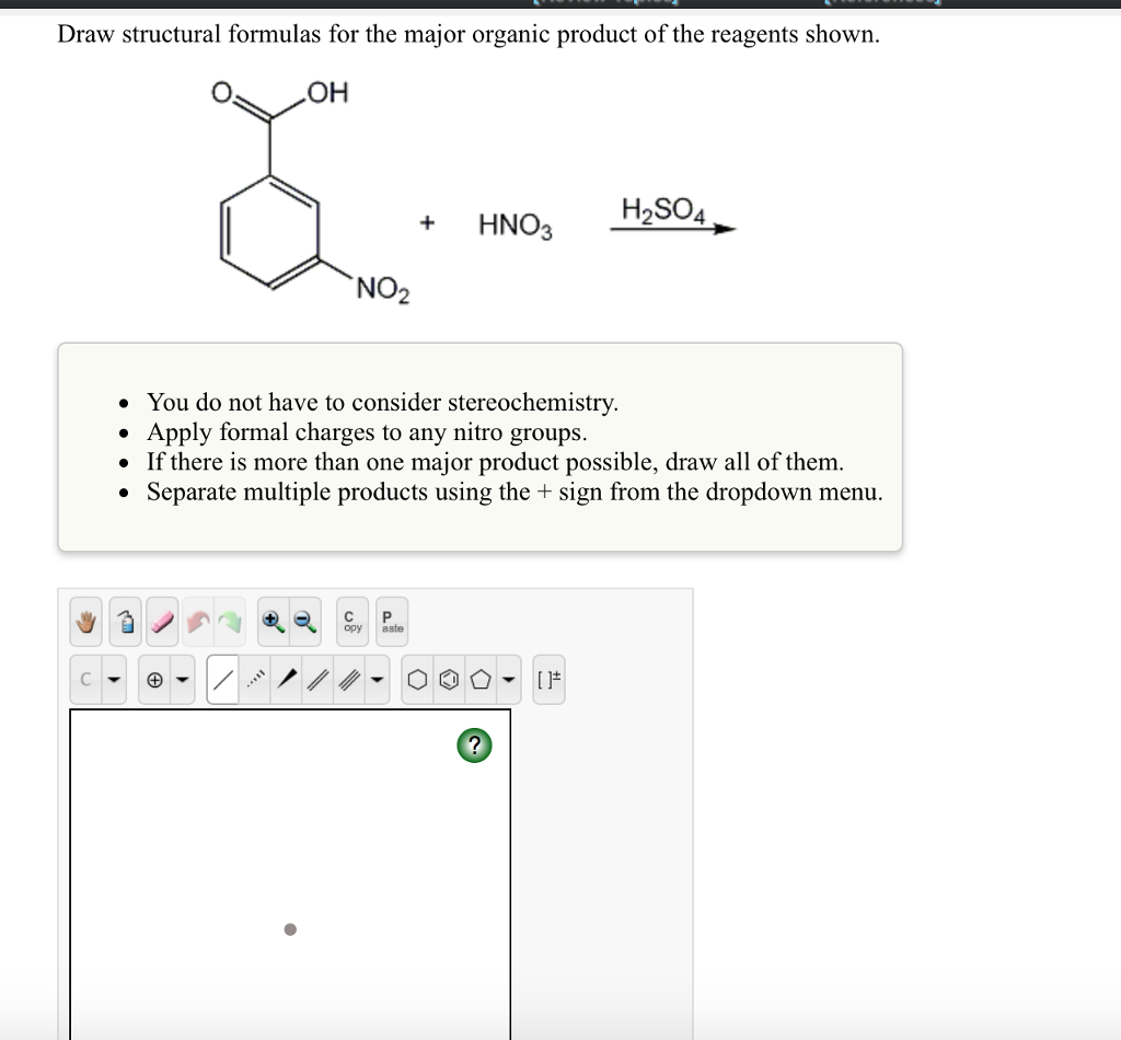 Solved Draw structural formulas for the major organic | Chegg.com