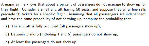 Solved their flight. Consider a small aircraft having 50 | Chegg.com