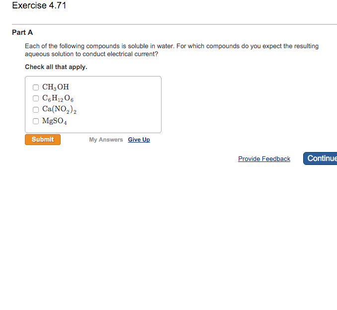 Solved Each of the following compounds is soluble in water.