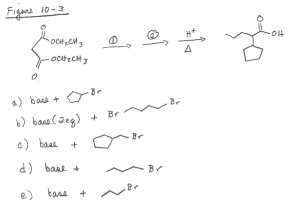 Solved See Figure 10-2. Fill in the reagents for each number | Chegg.com