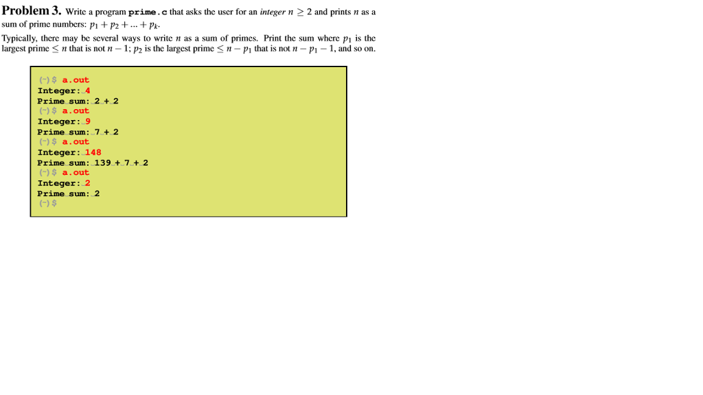 This program is an. Write а function that takes one integer a and Returns a^3. Write a program that calculates sum from 1 to n.. How to write odd integer number. Write a program to calculate the smallest of the four numbers- min4.