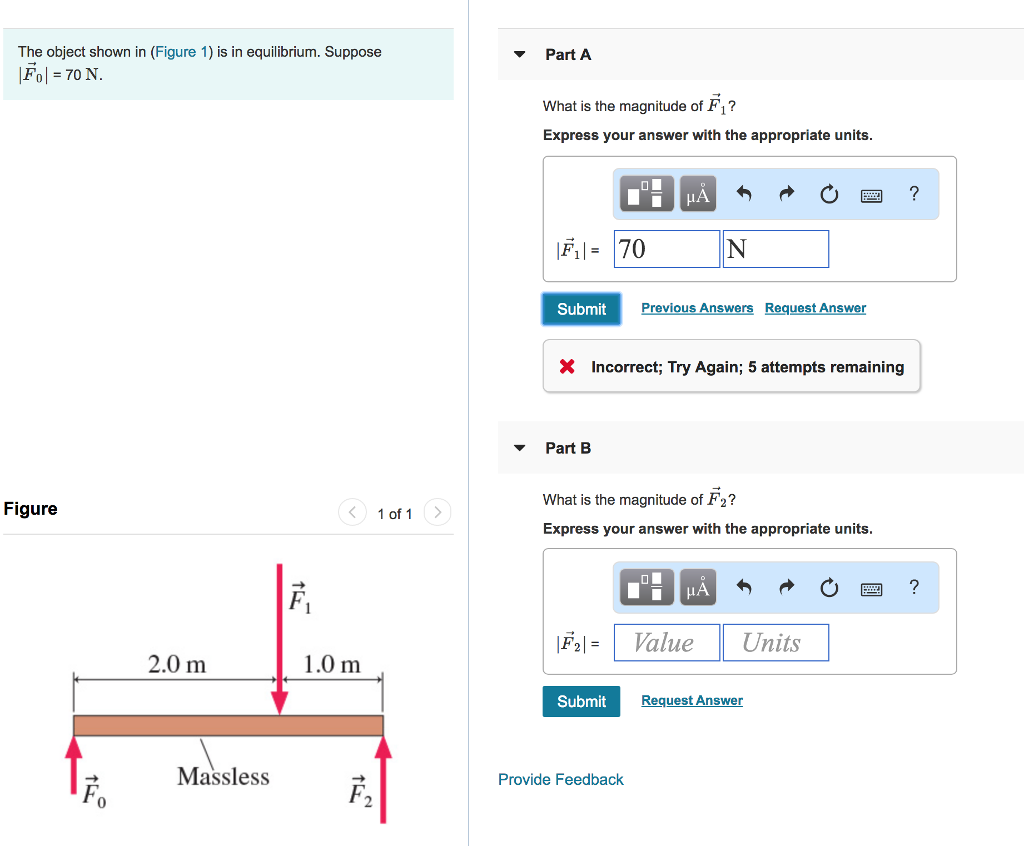 Solved The Object Shown In (Figure 1) Is In Equilibrium. | Chegg.com