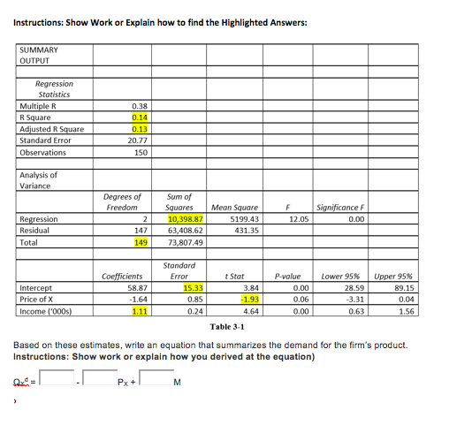 Solved Based on these estimates, write an equation that | Chegg.com
