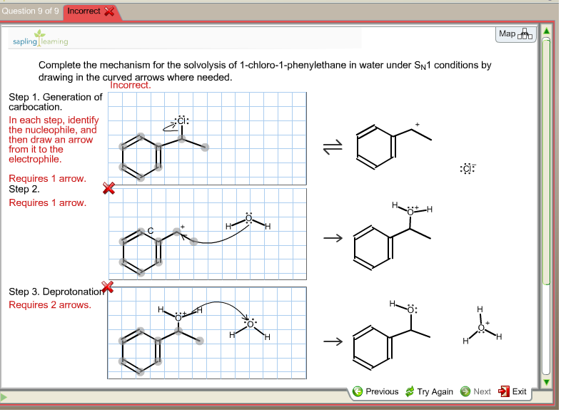 Solved Complete the mechanism for the solvolysis of | Chegg.com