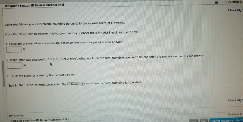 Solved Chapter 8 Section III Review Exercise 18 Check My Chegg