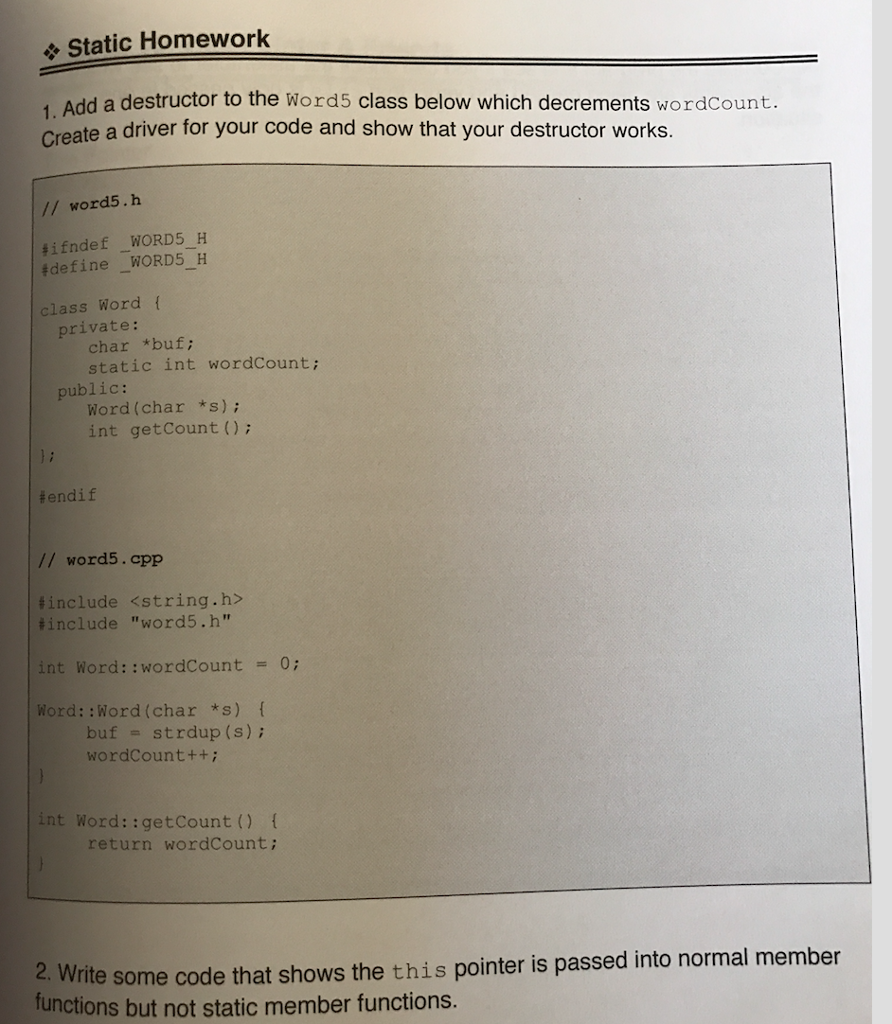 Solved Need help on problems #1 and 2. Code is below for | Chegg.com