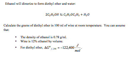 ethanol density