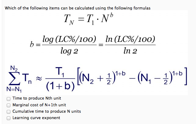 Solved Which of the following items can be calculated using | Chegg.com