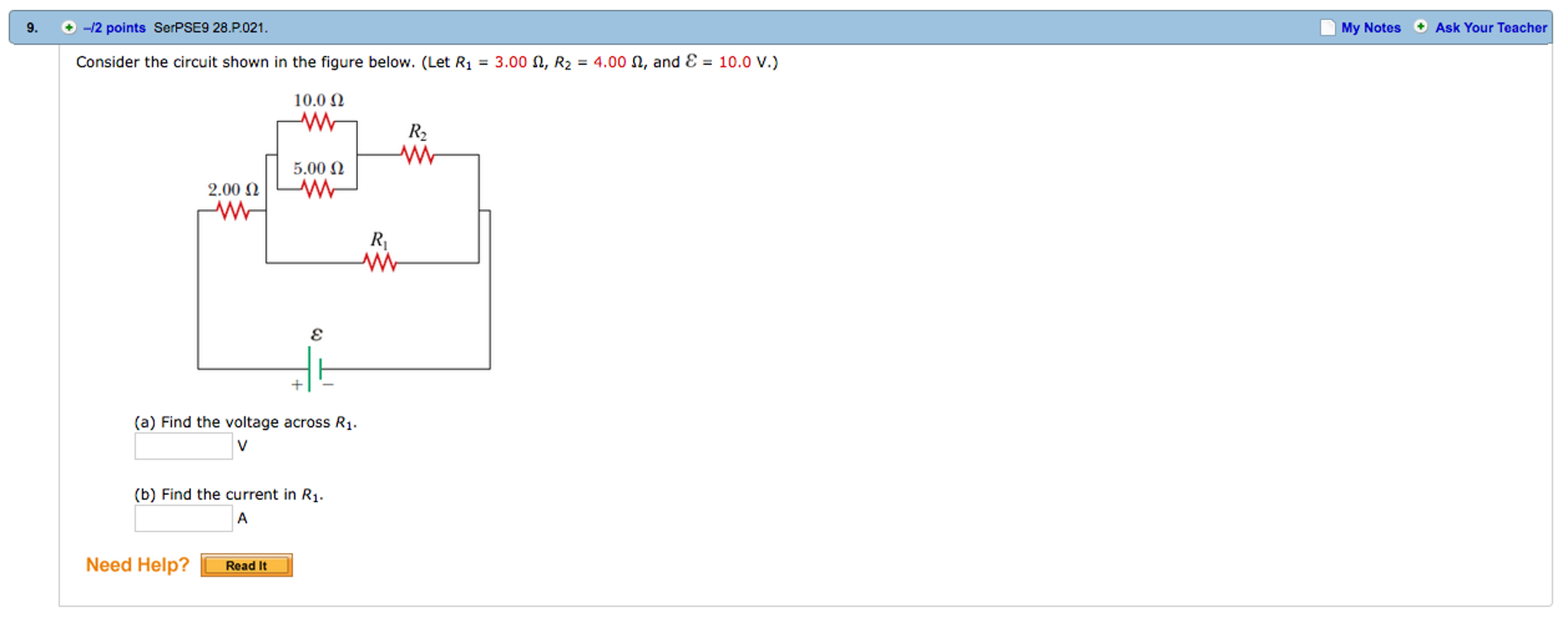 Solved Consider The Circuit Shown In The Figure Below. (let 