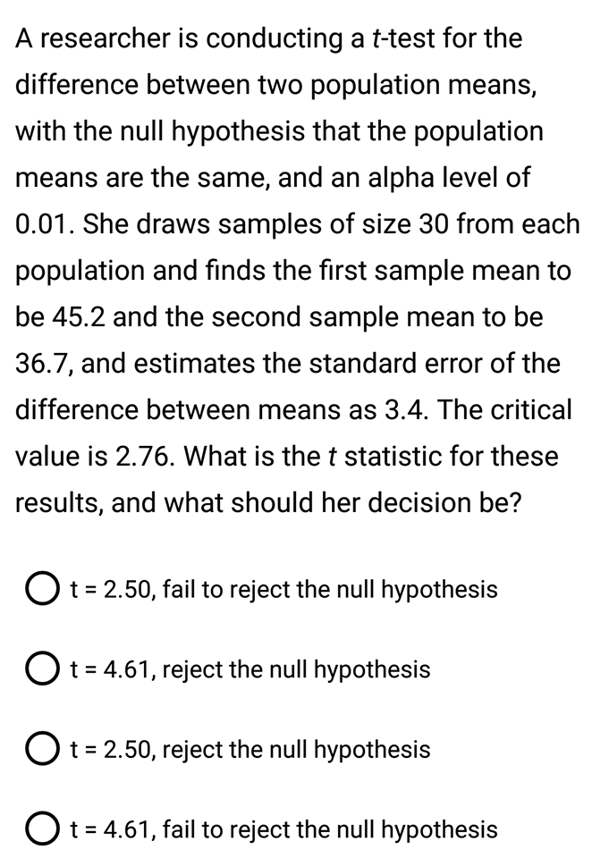 solved-a-researcher-is-conducting-a-t-test-for-the-chegg