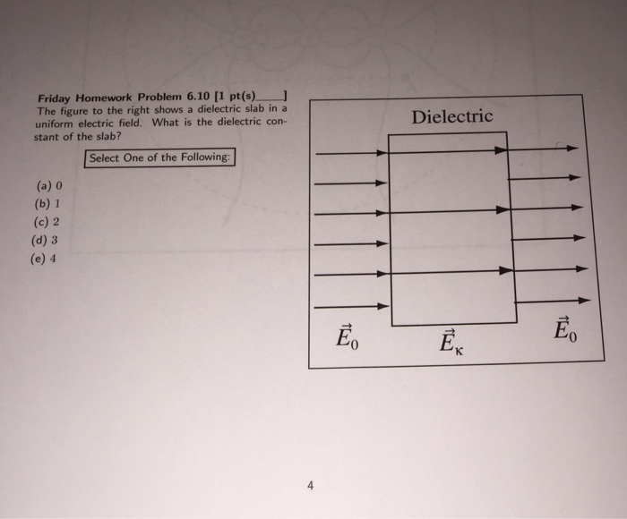 Solved The Figure To The Right Shows A Dielectric Slab In A | Chegg.com