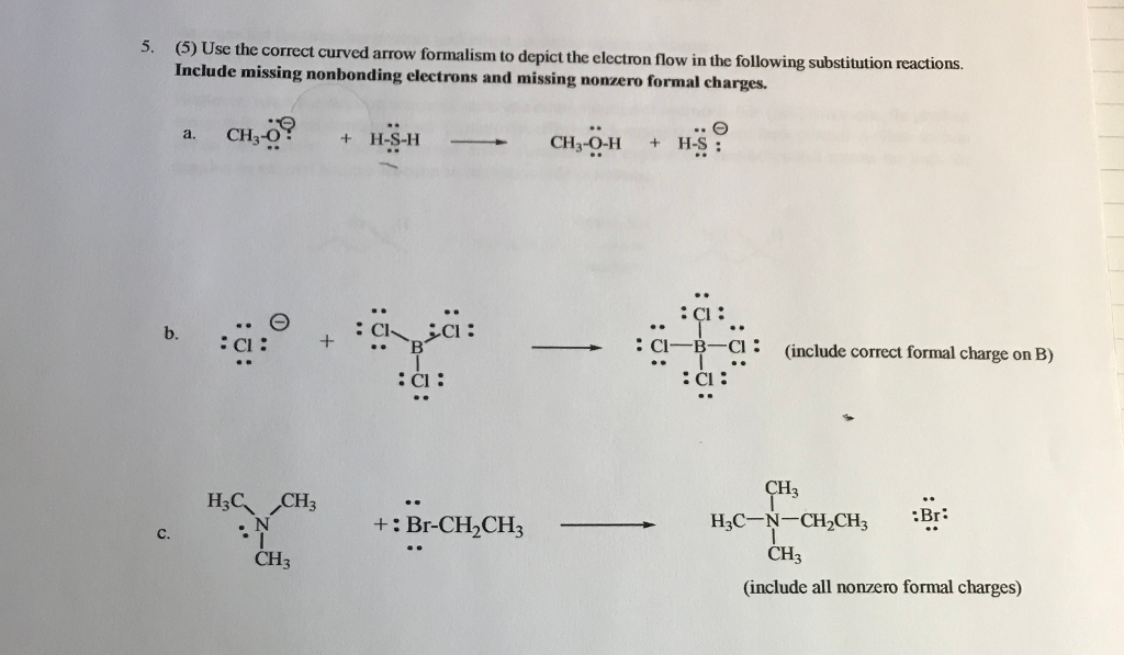 Solved 5. (5) Use the correct curved arrow formalism to | Chegg.com