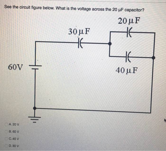 Solved See the circuit figure below. What is the voltage | Chegg.com