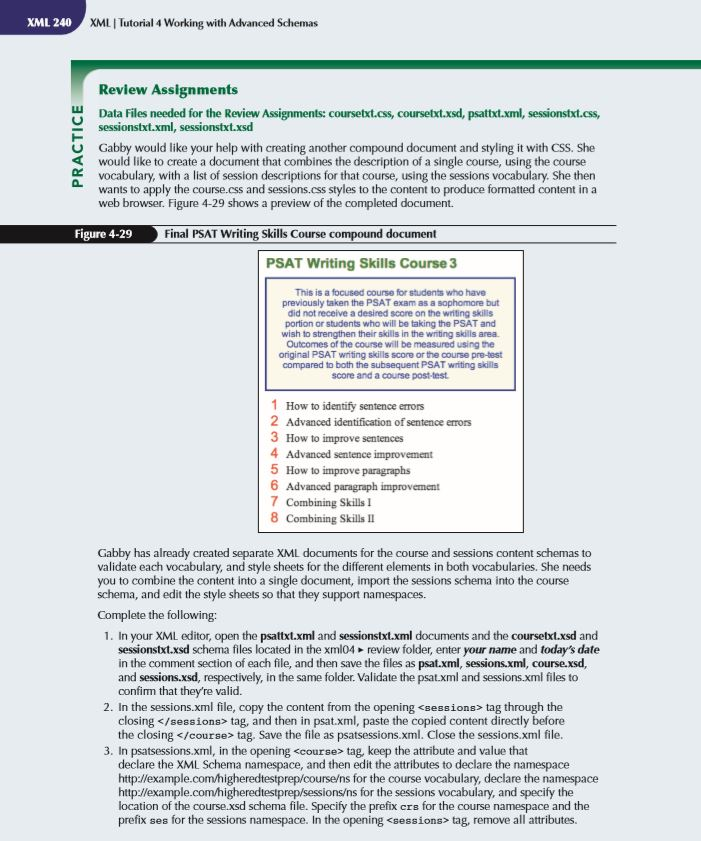 XML 240 XML I Tutorial 4 Working With Advanced Chegg Com   PhpL8aEDS 