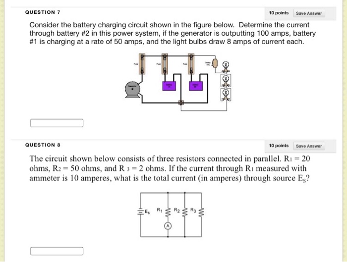 Solved Consider The Battery Charging Circuit Shown In The | Chegg.com