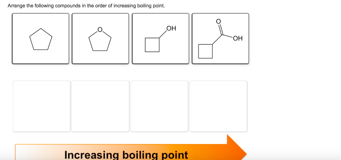 Solved Arrange The Following Compounds In The Order Of 7512