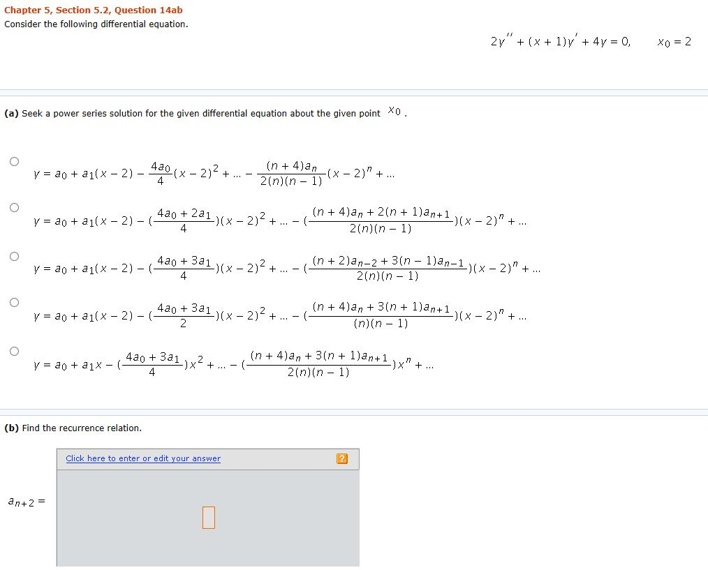 Solved Consider The Following Differential Equation 2y 9703