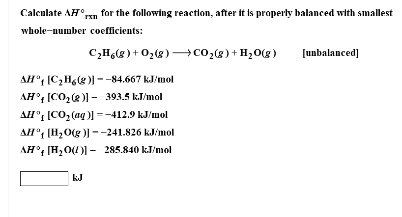 Solved Calculate AH°xn for the following reaction, after it | Chegg.com