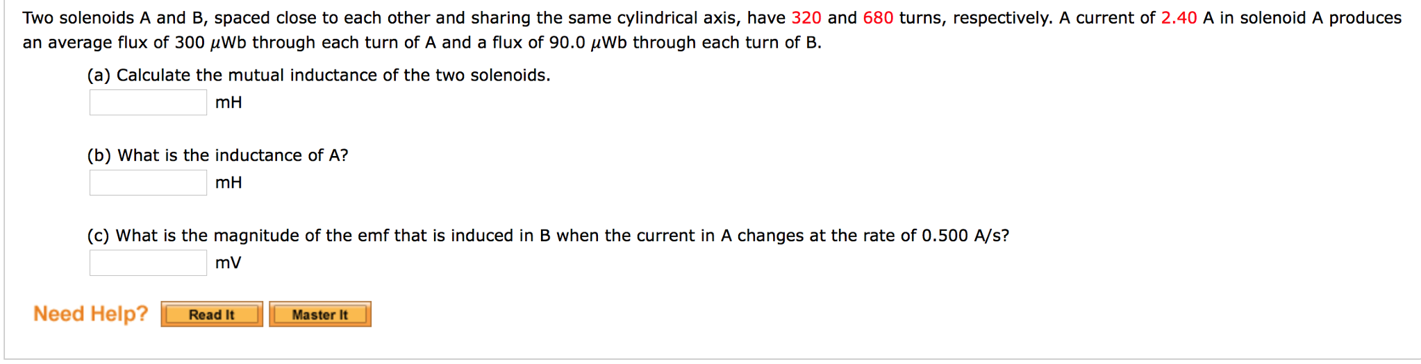 Solved Two solenoids A and B, spaced close to each other and